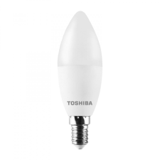 Toshiba LED izzó E14 C37 7W = 40W 806lm 3000K meleg 220° tejszerű TOSHIBA izzó
