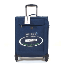 TOUAREG kék cirmos, négykerekes kabinbőrönd TG-6650/S kézitáska és bőrönd