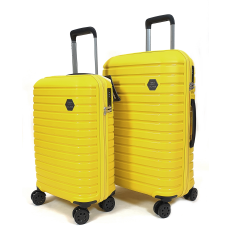 TOUAREG négykerekes citromsárga bőröndszett-2db- TG663 S,M szett-citromsárga