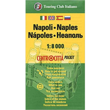 Touring Club Italiano Nápoly térkép, Nápoly várostérkép zsebtérkép 1:8e TCI térkép