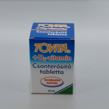Tovita csonterősítő tabletta+d3 vitamin 60 db gyógyhatású készítmény