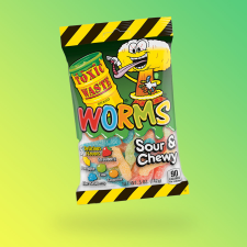 Toxic Waste WORMS savanyú gumicukor kukacok 142g csokoládé és édesség