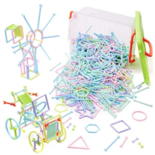 Toy Bricks - műanyag pálcikás építőjáték, többszínű - 1000 db-os barkácsolás, építés