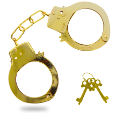Toy Joy Fém bilincs arany bilincs, kötöző
