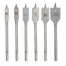 Toya Vorel Fa lyukfúró készlet 6 darabos, lapos (22500) szerszám kiegészítő