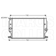  Toyota Auris 2007.03.01-2010.02.28 Vízhűtő (051M) vízhűtő