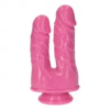 Toyz4Lovers Italian Cock 6 Double Penis dildó két pénisszel - rózsaszín