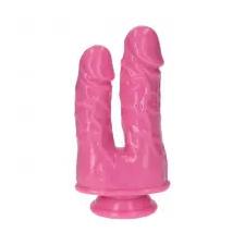 Toyz4Lovers Italian Cock 6 Double Penis dildó két pénisszel - rózsaszín műpénisz, dildó
