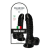 Toyz4Lovers Italian Cock vastagított tapadókorongos dildó, herékkel (6" - fekete)