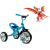 TOYZ York Háromkerekű Tricikli #Kék+ 85db puzzle