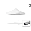  TP 3x3m összecsukható 850N alumínium pavilon, oldalfal nélkül, tűzálló - fehér