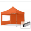  TP 3x3m összecsukható alumínium pavilon, 2 db oldalfallal - narancssárga