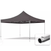  TP 4x4m összecsukható aluminium 800N pavilon, oldalfal nélkül - sötétszürke