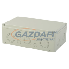 TP Electric 3310-270-0600 Kötődoboz 180x300x110 IP67 perforált oldalfal, teli tető, 10db kikönnyítés villanyszerelés