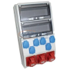 TP Electric 3321-600-0503 Ipari doboz szerelt 300x540mm,IP54,6x(2P+F) + 3x(5P16A), 2x13modul