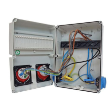 TP Electric IPARI CSATLAKOZÓ DOBOZ 2x 2P+F és 2x 5P16A vezetékelve villanyszerelés