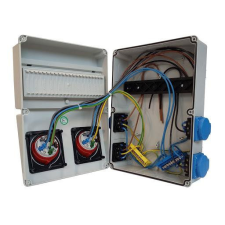 TP Electric IPARI CSATLAKOZÓ DOBOZ 4x 2P+F és 2x 5P32A vezetékelve villanyszerelés