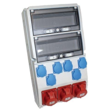 TP Electric IPARI CSATLAKOZÓ DOBOZ 6x 2P+F és 3x 5P16A villanyszerelés
