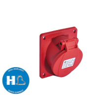 TP Electric Ipari csatlakozó dugalj 3317-es dobozhoz beépíthető 5P 16A 75x75mm villanyszerelés