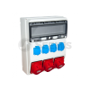 TP Electric IPARI DOBOZ SZERELT 300X400MM, IP44, 1X(5P16A)+2X(5P32A) + 4X(2P+F), GYORSCSATLAKOZÓS ALJZATOKKAL
