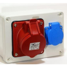 TP Electric SZERELT DOBOZ 1x 2P+F és 1x 4P32A villanyszerelés