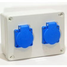 TP Electric SZERELT DOBOZ 2x 2P+F villanyszerelés