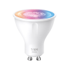 TP Link Okos Wi-Fi spot izzó, RGB, szabályozható, 350 Lumen, GU10, 3,7W (Tapo L630)
