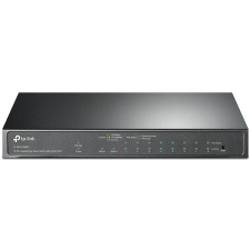 TP-Link switch 9x1000mbps (8xpoe+) + 1xgigabit kombó sfp, easy sm... hub és switch