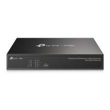 TP-Link VIGI NVR1004H-4P 4 csatornás NVR fekete (VIGI NVR1004H-4P) dvr és nvr videó rögzítő