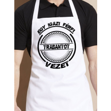  Trabant kötény - Igazi férfi Trabantot vezet lakástextília