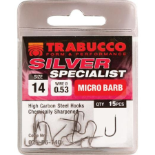  Trabucco Silver Specialist feeder horog, méret: 10 horog