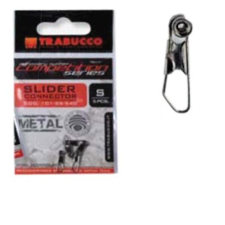 Trabucco Slider Connector Metal 5 db M fémbetétes csúszó úszórögzítő horgászkiegészítő
