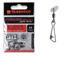 Trabucco Slider Connector teflon 5 db M teflonos csúszó úszórögzítő horgászkiegészítő