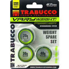 Trabucco vary weight distance cage feeder (s,m,l) weight sets 20-30-40g feeder kosár súly szett horgászkiegészítő