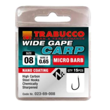 Trabucco Wide Gape Carp mikro szakállas horog 14 15 db horog