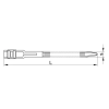 TRACON 132-12 PA12 kábelkötegelő, UV-álló, fekete 132×9mm, D=4-27mm, PA12