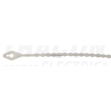 TRACON 150N-GY Gyöngyös nyitható kábelkötegelő, natúr 150×2mm, D=8-35mm, PE barkácsolás, csiszolás, rögzítés
