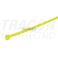 TRACON 230NZ Normál kábelkötegelő, neon zöld 290×3.6mm, D=2-80mm, PA6.6 barkácsolás, csiszolás, rögzítés
