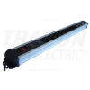 TRACON ALU 8-as elosztó kapcsoló+túlfesz+túláram+koax+tel+PC8×SCHUKO, 3m, max.16A, 250V, 3680W, H05VV-F