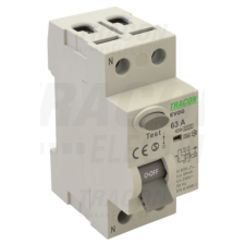 TRACON Áram-védőkapcsoló, 2 pólusú25A, 30mA, 6kA, A villanyszerelés