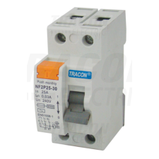 TRACON Áram-védőkapcsoló, 2 pólusú63A, 500mA, 6kA, AC villanyszerelés