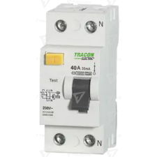 TRACON Áram-védőkapcsoló, 2 pólusú  40A, 30mA, 10kA, AC villanyszerelés