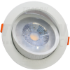 TRACON Beépíthető álmennyezeti LED lámpatest, forgatható200-240 V, 50Hz, 7W, 4000K, 450lm, 38°, IP20, EEI=G