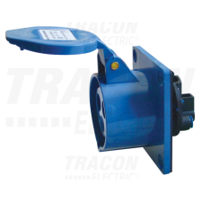 TRACON Beépíthető egyenes ipari csatlakozóaljzat16A, 250V, 2P+E, 6h, IP44 villanyszerelés
