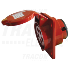 TRACON Beépíthető ferde ipari csatlakozóaljzat16A, 400V, 3P+N+E, 6h, IP44 villanyszerelés
