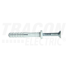 TRACON Beüthető tipli+csavar, szürkeM8×80mm, PA6.6 villanyszerelés