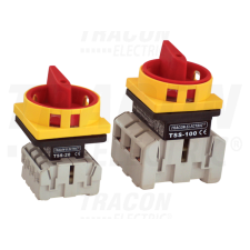 TRACON Biztonsági lakatolható szakaszoló kapcsoló400V, 50Hz, 80A, 3P, 22kW, 64×64mm villanyszerelés