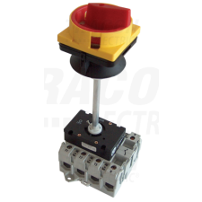 TRACON Biztonsági lakatolható szakaszoló kapcsoló ajtókupplunggal400V, 50Hz, 80A, 4P, 22kW, 64×64mm villanyszerelés