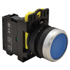 Tracon Budapest Kft. Egyszerű nyomógomb, kék 1×NO, 5A IP65 NYG3-B Tracon villanyszerelés