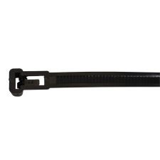 Tracon Budapest Kft. Kábelkötegelő 350x8,0 fekete, nyitható UV-álló 351-NY Tracon villanyszerelés